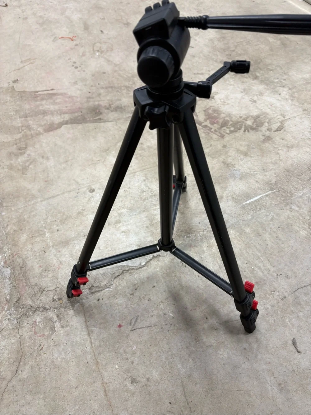 Camgear Camera Tripod w/ Pan/Tilt Head, Adjustable Legs, Rubber Foot